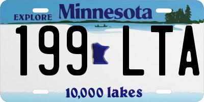 MN license plate 199LTA