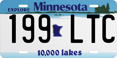 MN license plate 199LTC