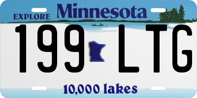 MN license plate 199LTG