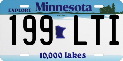 MN license plate 199LTI