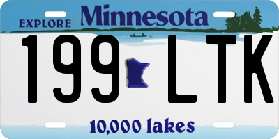 MN license plate 199LTK