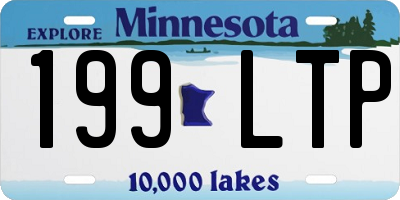 MN license plate 199LTP
