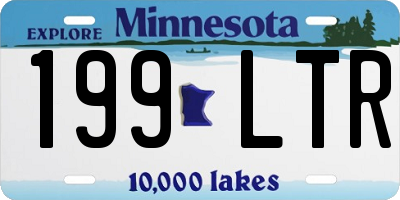 MN license plate 199LTR