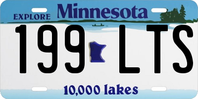 MN license plate 199LTS