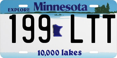 MN license plate 199LTT
