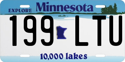MN license plate 199LTU