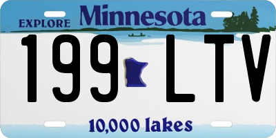 MN license plate 199LTV