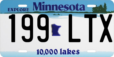 MN license plate 199LTX