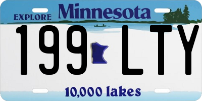 MN license plate 199LTY