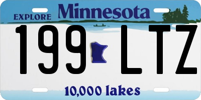 MN license plate 199LTZ