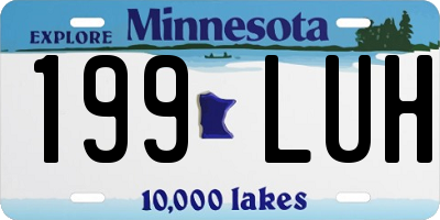 MN license plate 199LUH