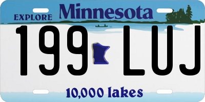 MN license plate 199LUJ
