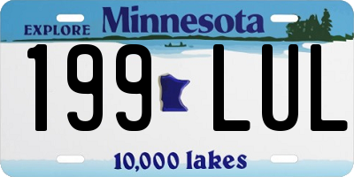 MN license plate 199LUL