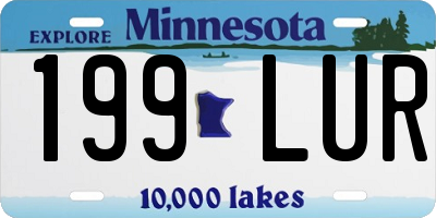 MN license plate 199LUR