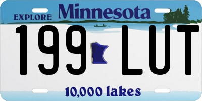 MN license plate 199LUT