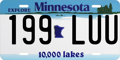 MN license plate 199LUU