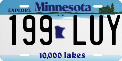 MN license plate 199LUY