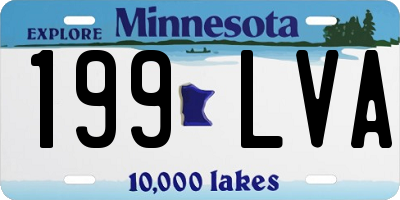 MN license plate 199LVA