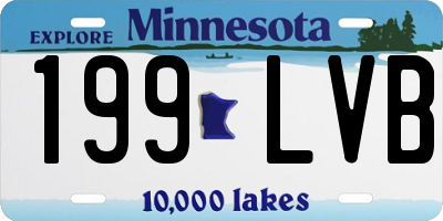 MN license plate 199LVB
