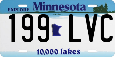 MN license plate 199LVC