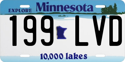 MN license plate 199LVD
