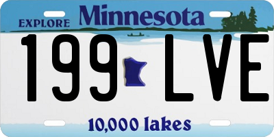 MN license plate 199LVE