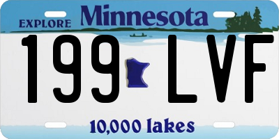 MN license plate 199LVF