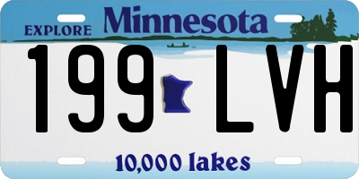 MN license plate 199LVH