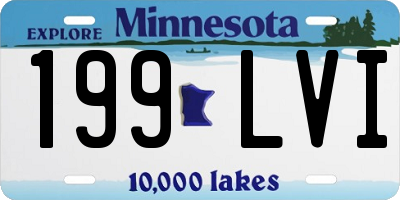 MN license plate 199LVI