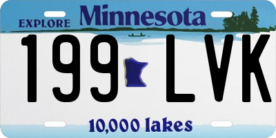MN license plate 199LVK
