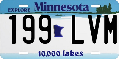 MN license plate 199LVM