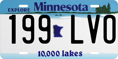 MN license plate 199LVO