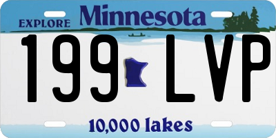 MN license plate 199LVP