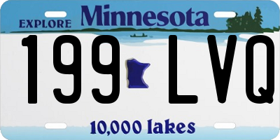 MN license plate 199LVQ