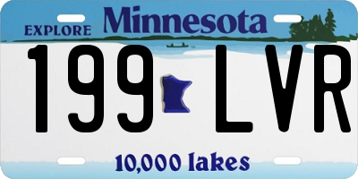 MN license plate 199LVR