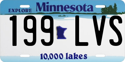 MN license plate 199LVS