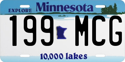 MN license plate 199MCG