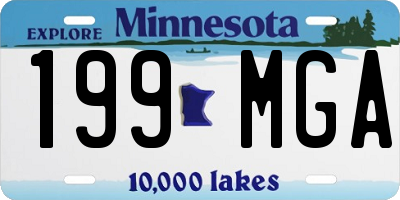 MN license plate 199MGA