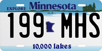 MN license plate 199MHS