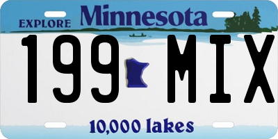 MN license plate 199MIX