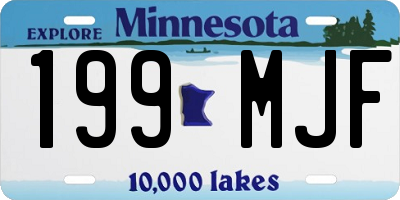 MN license plate 199MJF