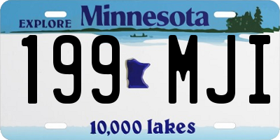 MN license plate 199MJI