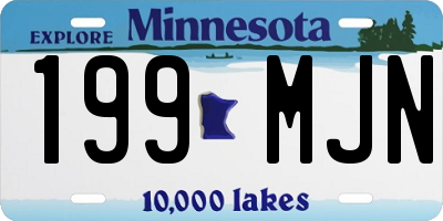 MN license plate 199MJN
