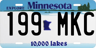 MN license plate 199MKC