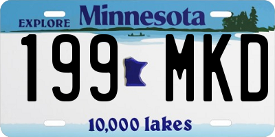 MN license plate 199MKD