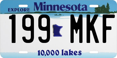 MN license plate 199MKF