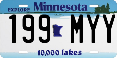 MN license plate 199MYY