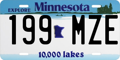 MN license plate 199MZE