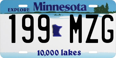 MN license plate 199MZG