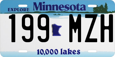 MN license plate 199MZH